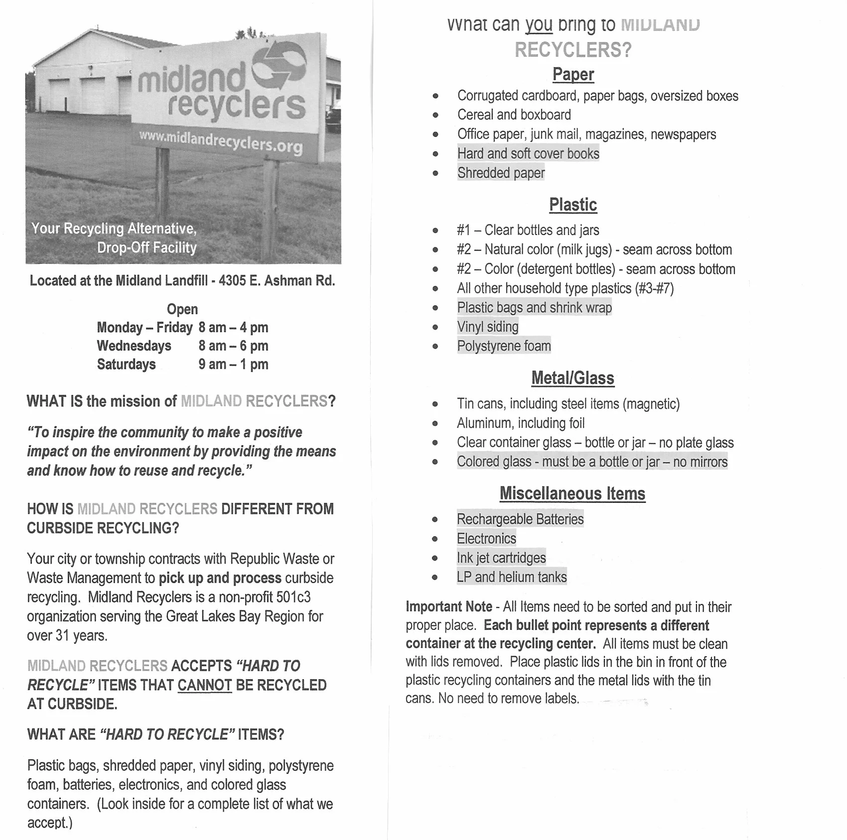 Midland Recyclers #1